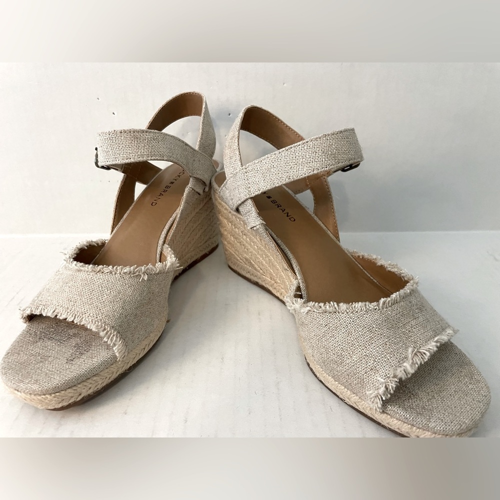 New Lucky Brand Women's Mindra Espadrille Wedge Sandal, Size 6M